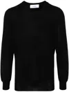 Lardini Men's Lightweight Crew Neck Wool Sweater