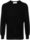 Lardini Men's Lightweight Crew Neck Wool Sweater
