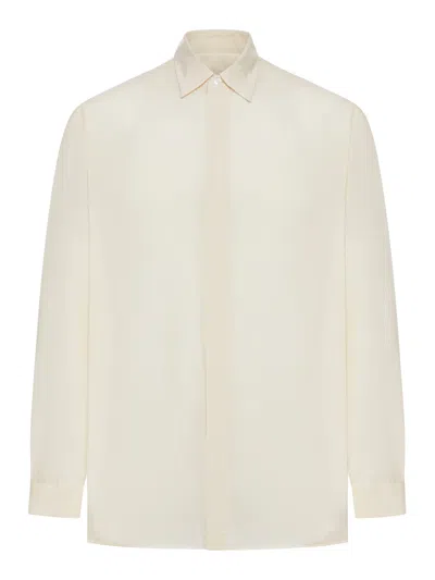 Lardini Linen And Natural Fiber Shirt In Neutral