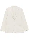 Lardini Linen Blazer In Neutrals