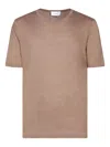Lardini Short Sleeved Crewneck T-shirt In Pink