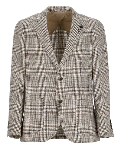 Lardini Suit Jackets In Brown