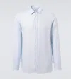 Lardini Hemd Aus Leinen In Blau