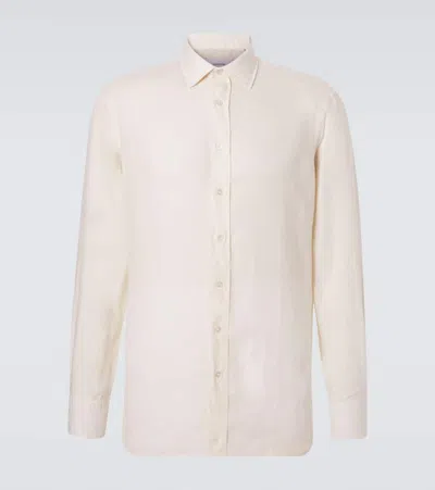 Lardini Linen Shirt In Neutral