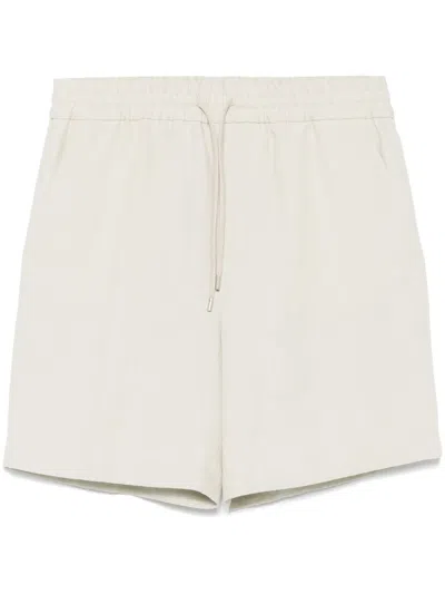 Lardini Linen Shorts In 中性色