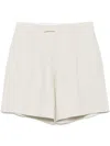 Lardini Linen Shorts In 中性色