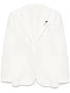 Lardini Double-breasted Blazer In White