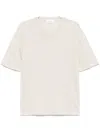 Lardini T-shirt In Taupe Linen In Neutrals