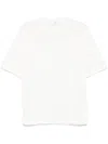 Lardini T-shirt In Taupe Linen In White
