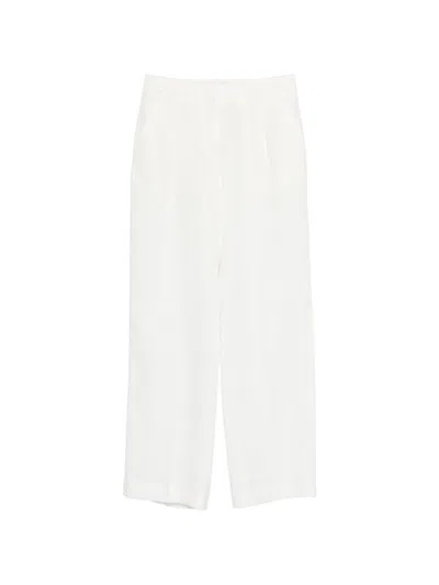 Lardini Linen Trousers In White