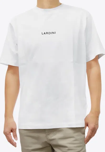 Lardini Logo Print Crewneck T-shirt In White