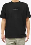 Lardini Logo Print Crewneck T-shirt In Black