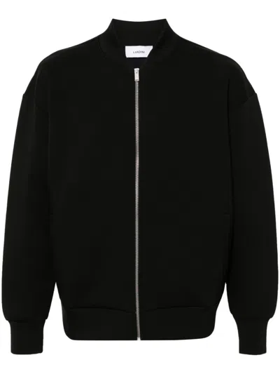 Lardini Jacke Mit Logo-detail In Schwarz