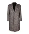 Lardini Bouclã© Coat In Beige And Brown In Brown