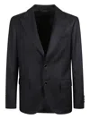 Lardini Long-sleeve Blazer In Black
