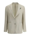 Lardini Linen Blazer In Gray