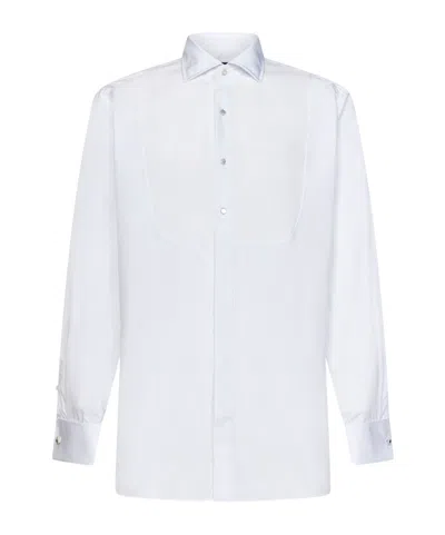 Lardini Long Sleeve Buttoned Shirt In White