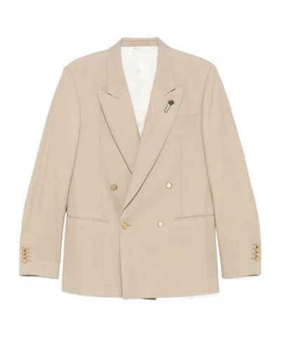 Lardini Wool Jackets In Beige