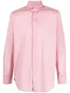 Lardini Pink Cotton Shirt In Pink