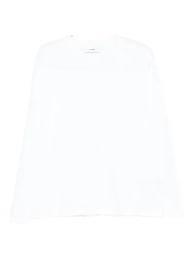 Lardini Long-sleeve Cotton T-shirt In White