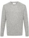 Lardini Long-sleeve Crew-neck Sweater In Grey