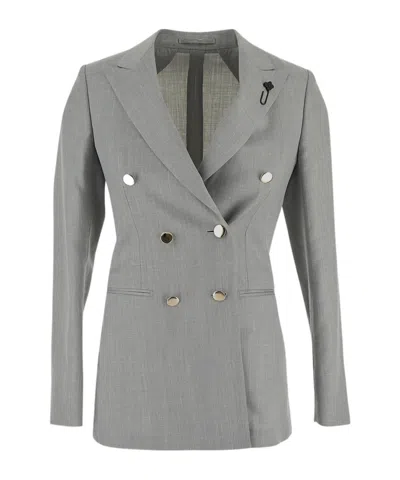Lardini Long Sleeve Jacket In Grey