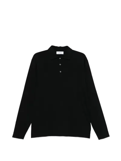 Lardini Long-sleeved Polo Shirt In Animal Print