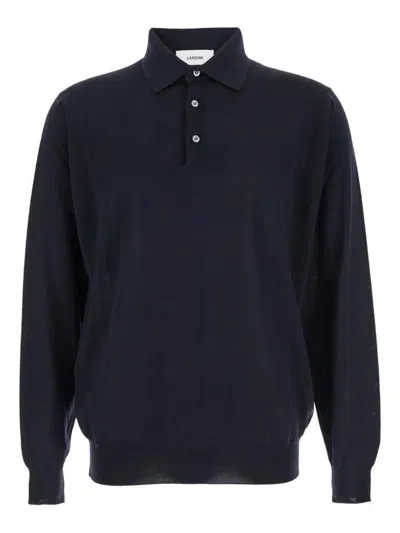 LARDINI LONG-SLEEVE POLO SHIRT WITH CLASSIC COLLAR