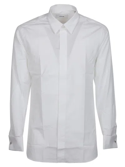 Lardini Long Sleeve Shirt In Bianco