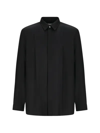 Lardini Long-sleeve Shirt In Black