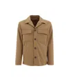 Lardini Overshirt With Breast Pockets Jackets Brown In Brown