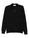 Lardini Black Long-sleeved Sweater In Black
