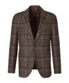 Lardini Checked Blazer In Black
