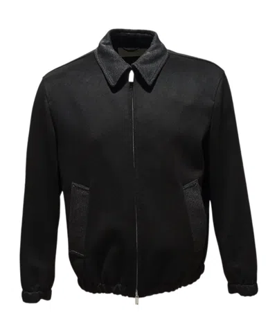 Lardini Long-sleeved Casual Jacket In Black