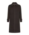 Lardini Brown Wool Beaver Single-breasted Coat In Black