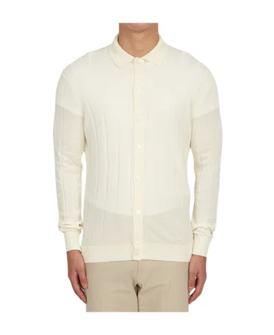 Lardini Long-sleeved Shirt In White