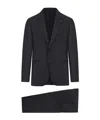 Lardini Completo Sartoriale In Lana In Black