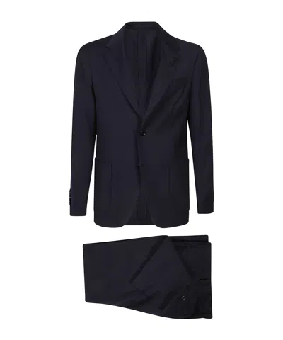 Lardini Long-sleeved Suit In Black