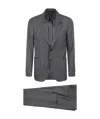 Lardini Long-sleeved Suit In Black