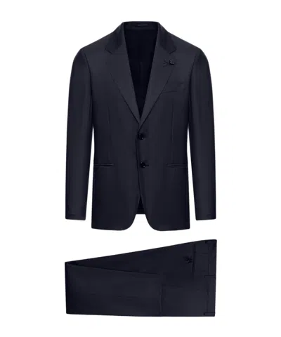Lardini Long-sleeved Suit In Black