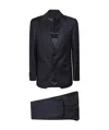 Lardini Two-button Wool Suit In Blue