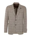 Lardini Classic Check Pattern Tailored Blazer In Multicolor