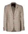 Lardini Single-breasted Blazer In Neutral