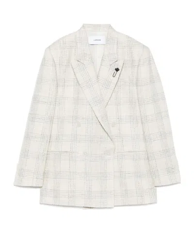 Lardini Long-sleeved Suit Coat In Multicolor
