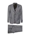 Lardini Long-sleeved Suit In Gray