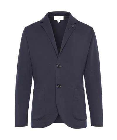 Lardini Long-sleeved Suit Jacket In Gray