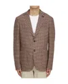 Lardini Long Sleeved Suit Jacket In Brown
