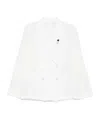 Lardini Double-breasted Blazer In White