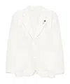 Lardini Double-breasted Blazer In White