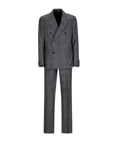 Lardini Long-sleeved Suit Two-piece In Gray